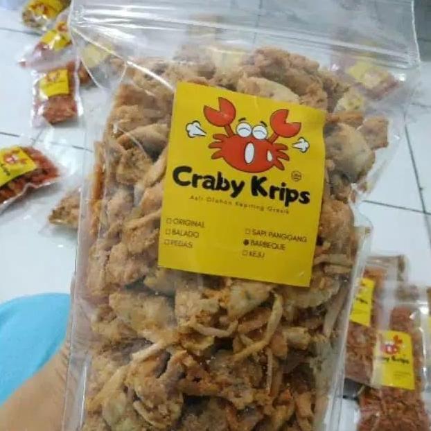 CRABY KRIPS 250gr - MAKANAN SNACK BABY CRAB CRISPY BABYCRAB KILOAN
