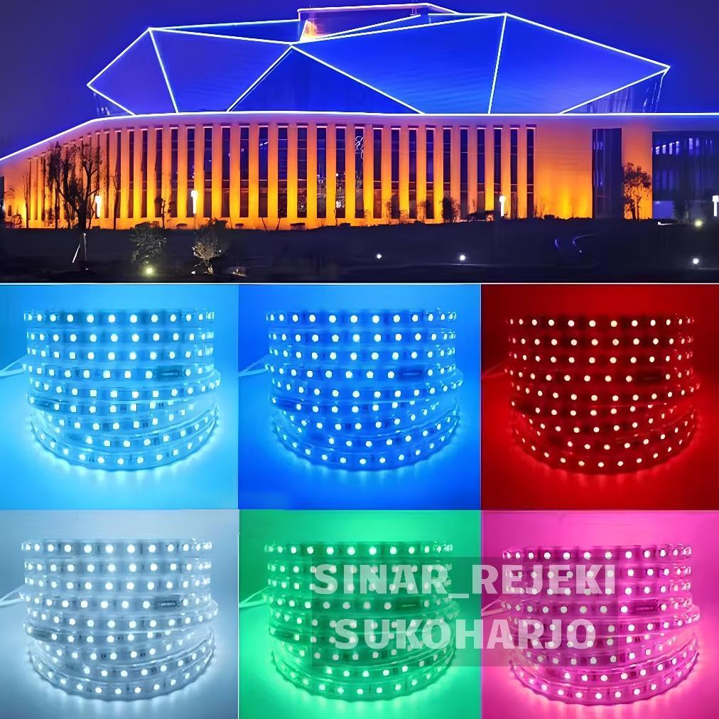 HOT METERAN Lampu LED Strip 5050 SMD Lampu Merah Putih Per Meter LED Strip 5050 SMD