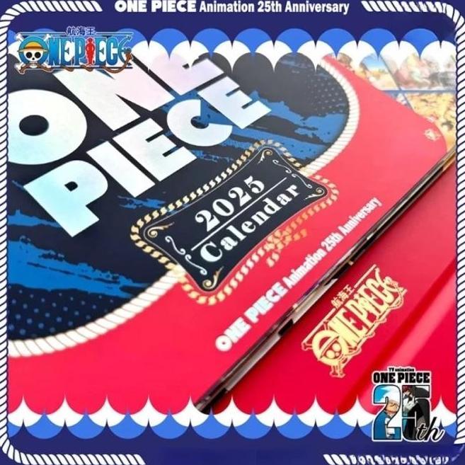 Ready One Piece 2025 Calendar 25th Anniversary