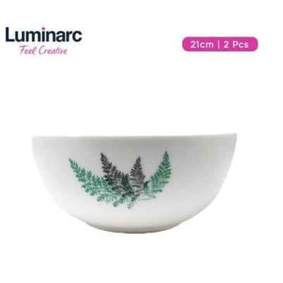 ORITO LUMINARC Bowl Mangkuk Salad Soup Bowl DIWALI FROST GREEN  21cm X 9.3 cm - Import - Original