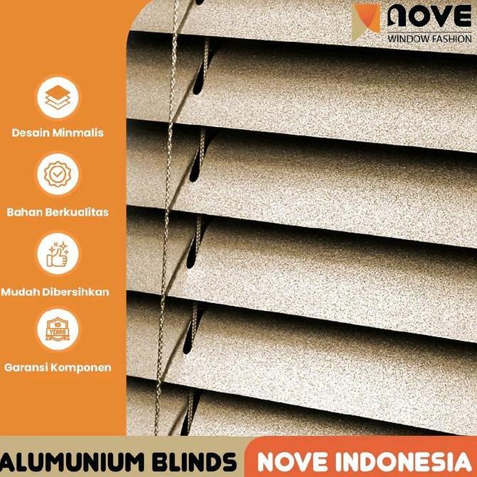 Baru Nove Tirai Lipat Cod  Jendela- Ukuran Bisa Kostum - Gorden Kantor - Gorden Tarik - Kerei - Gord