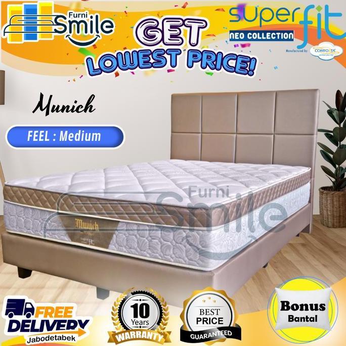 FYP HANYA KASUR COMFORTA SUPERFIT KASUR SPRINGBED  POCKET SPRING 7 ZONE MUNICH GERMANY LIMITED EDITI