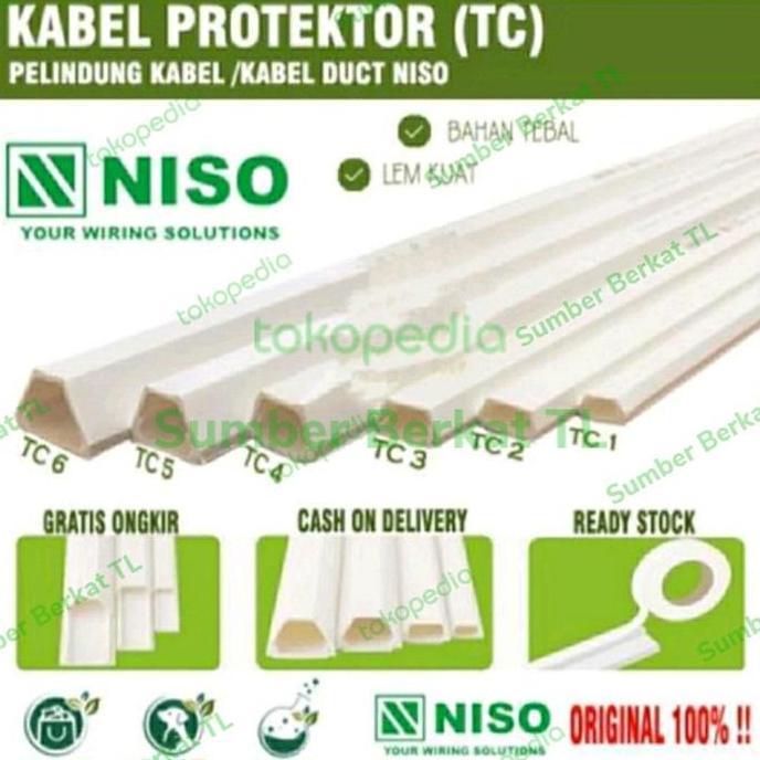 ORITO Kabel Duct dak cable protector putih TC NISO