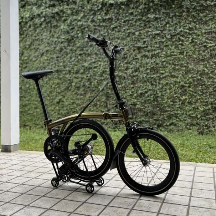 Terlaris Promo Cuci Gudang Sepeda Lipat Element Pikes Gen 2 Gen2 Goldie Limited Edition
