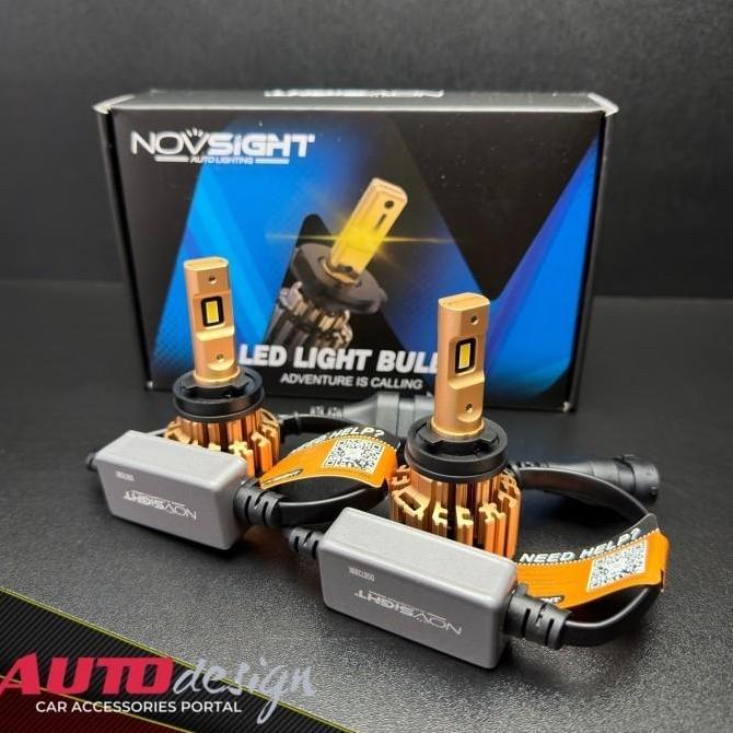 EREINO Lampu LED Mobil NOVSIGHT A397- F03Y H1 H3 H4 H7 H8 H11 H16 HB3 HB4