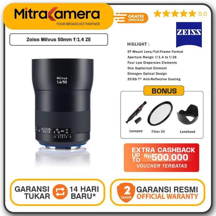 MVRA Zeiss Milvus 50mm f/1.4 ZE