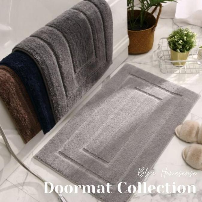 * BLOU PREMIUM BATHMAT KARPET KESET KAMAR MANDI ANTI SLIP TEBAL MEWAH *