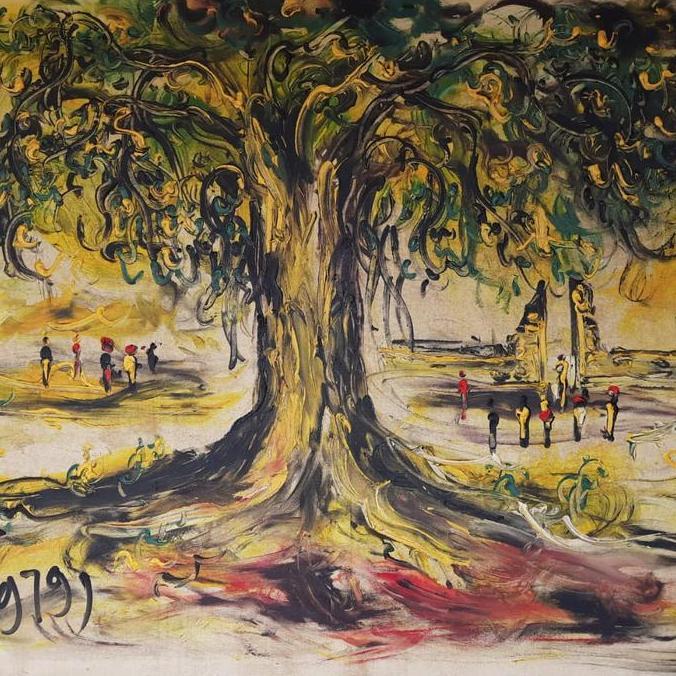 Terlaris Lukisan Affandi Tree