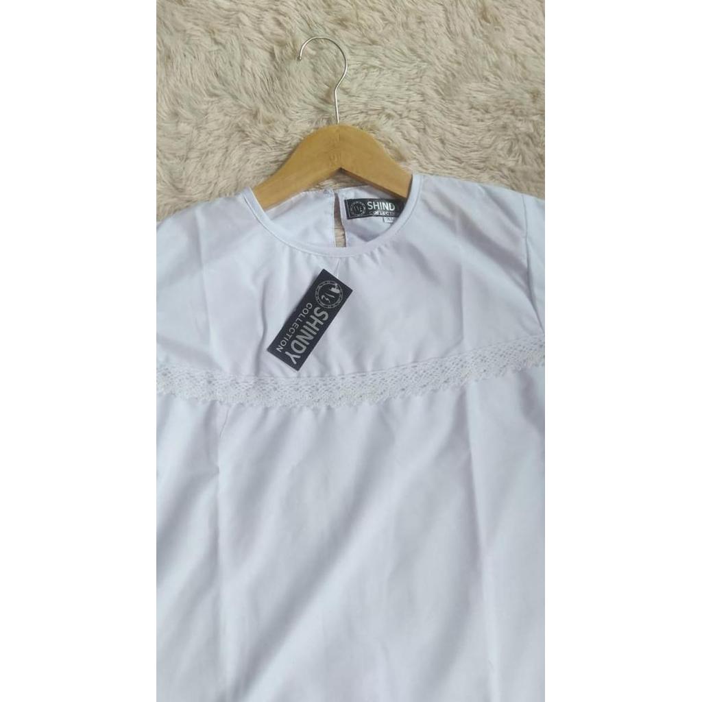 BAJU MUSLIM ANAK KURUNG PADANG PUTIH PEREMPUAN / BAJU SANTRI USIA 9-11 Best Quality