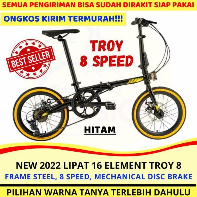 Terlaris Sepeda Lipat 16 Element Troy