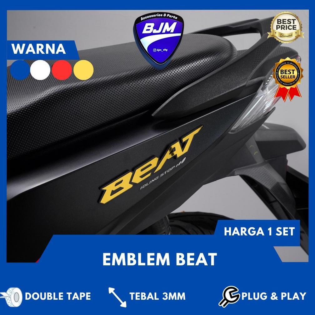 EMBLEM BEAT TIMBUL LOGO BEAT BUKAN STICKER TIMBUL MOTOR EMBLEM LOGO 3D BEAT TIMBUL EMBLEM BEAT AKSES