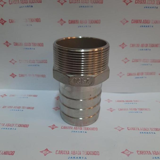 TERBARU - Hose neple stainless 2"(inch) Hose nepel
