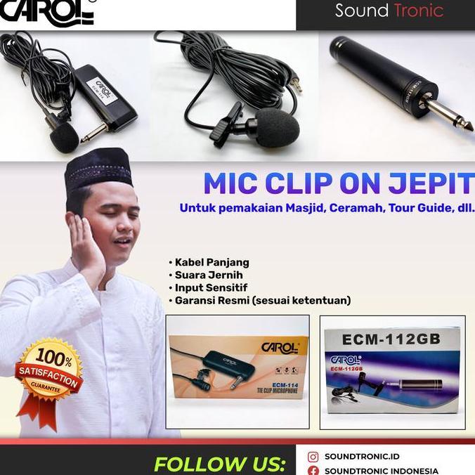 yukaa.nisa - microfon imam masjid carol mic jepit kabel clip on