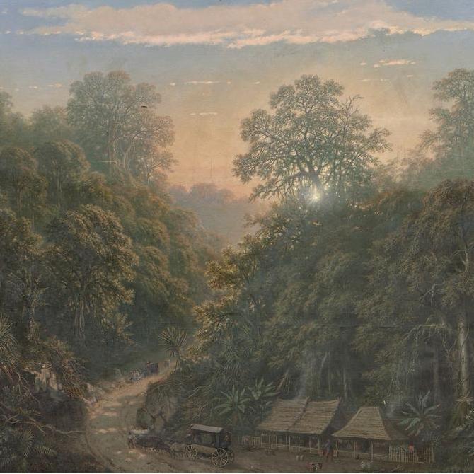 Terlaris Lukisan Raden Saleh Javanese Mail Station Painting
