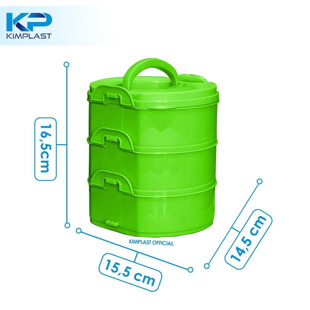 HOT SALE KIMPLAST RANTANG VALENCIA Susun 3/ Rantang susun 3 plastik / Rantang susun 3 / rantang susu