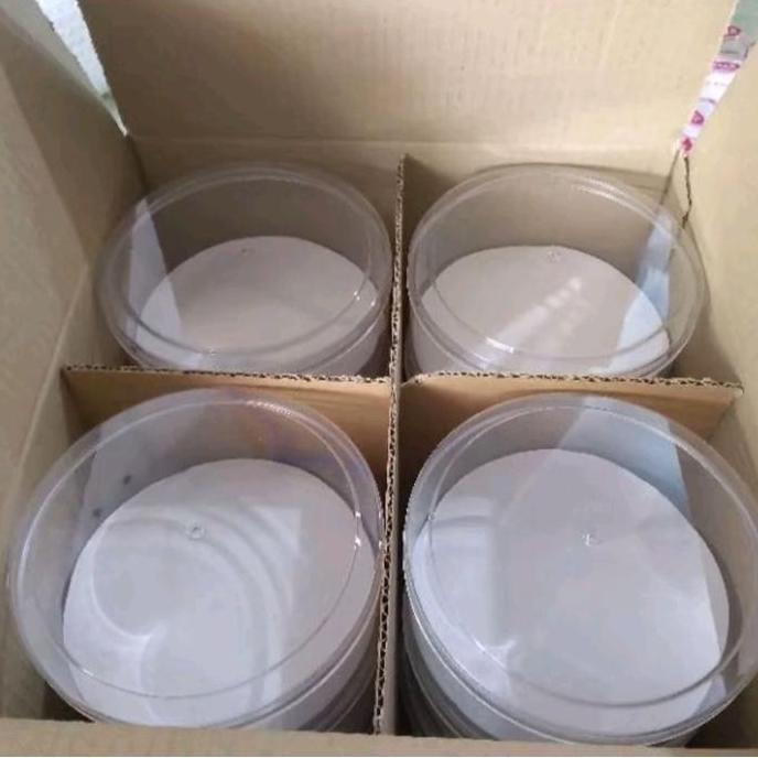 12 pcs toples kue kering 500 gram toples lebaran toples mika bening toples kotak 250gram toples bula