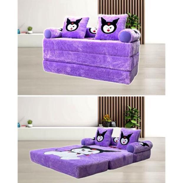 Terlaris Sofabed Bulu Rasfur Kasur Lipat Busa Ukuran Jumbo Ukuran Lengkap