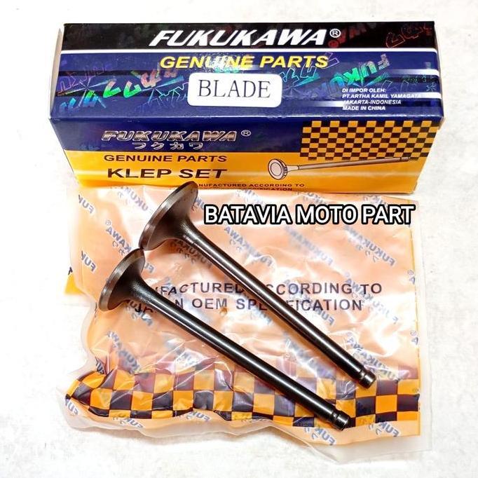 KLEP SET MOTOR HONDA BLADE REVO 110 ABSOLUTE PAYUNG KLEP IN EX MEREK FUKUKAWA