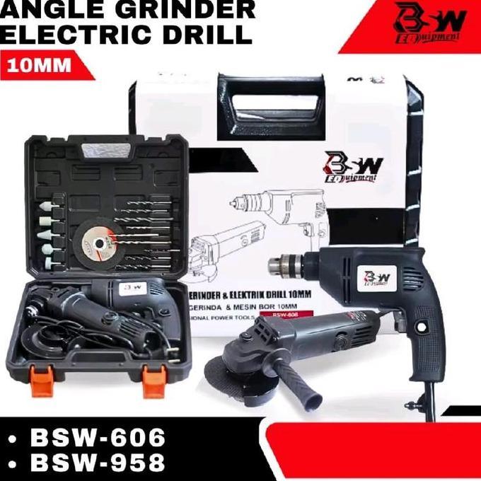 PROMOO PAKET HEMAT BOR GERINDA MURAH PAKET GERINDA TANGAN LISTRIK PAKET BOR 10MM GERINDA  TERMURAH  