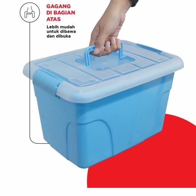 * MASPION KOTAK BOX FAVOURITE M MEDIUM CONTAINER 10LITER PLASTIK STORAGE *