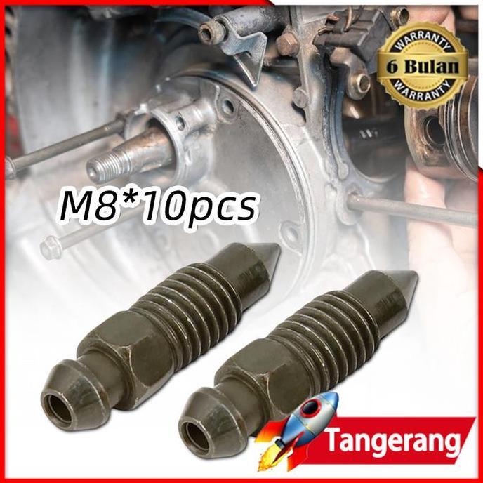FARMUKE 10pcs Onderdil Baut Nepel Angin M8 / Nepel Angin M8/ Baut Setelan Angin