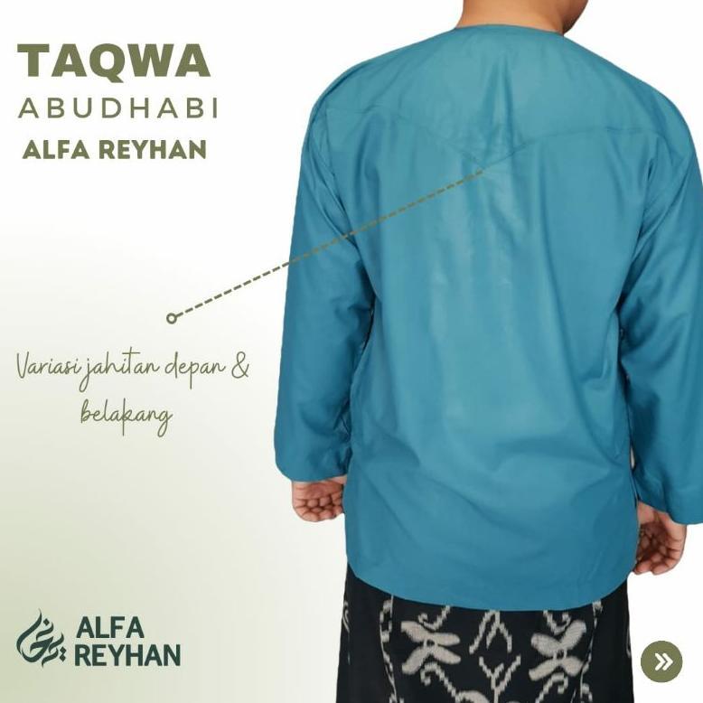 TERMURAH BAJU KOKO TAQWA ABUDHABI ALFA REYHAN ORIGINAL TANPA KERAH ABUDABI | TAKWA DOBI