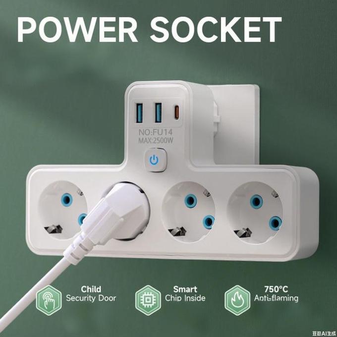 KAMLAN stop kontak dinding stop kontak tempel dinding stop kontak saklar stop kontak 4 lubang lampu