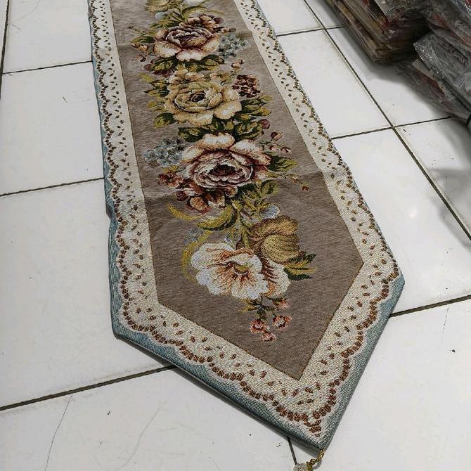 TAPLAK MEJA TAMU TURKI MEWAH TEBAL PREMIUM