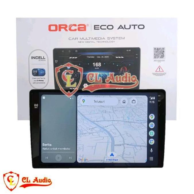 Head Unit Android ORCA Eco Automatic 9 Inch Suzuki Splash Ram 4/64GB NFC