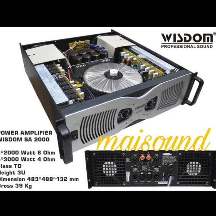 POWER AMPLIFIER WISDOM SA2000 ORIGINAL POWER WISDOM SA 2000