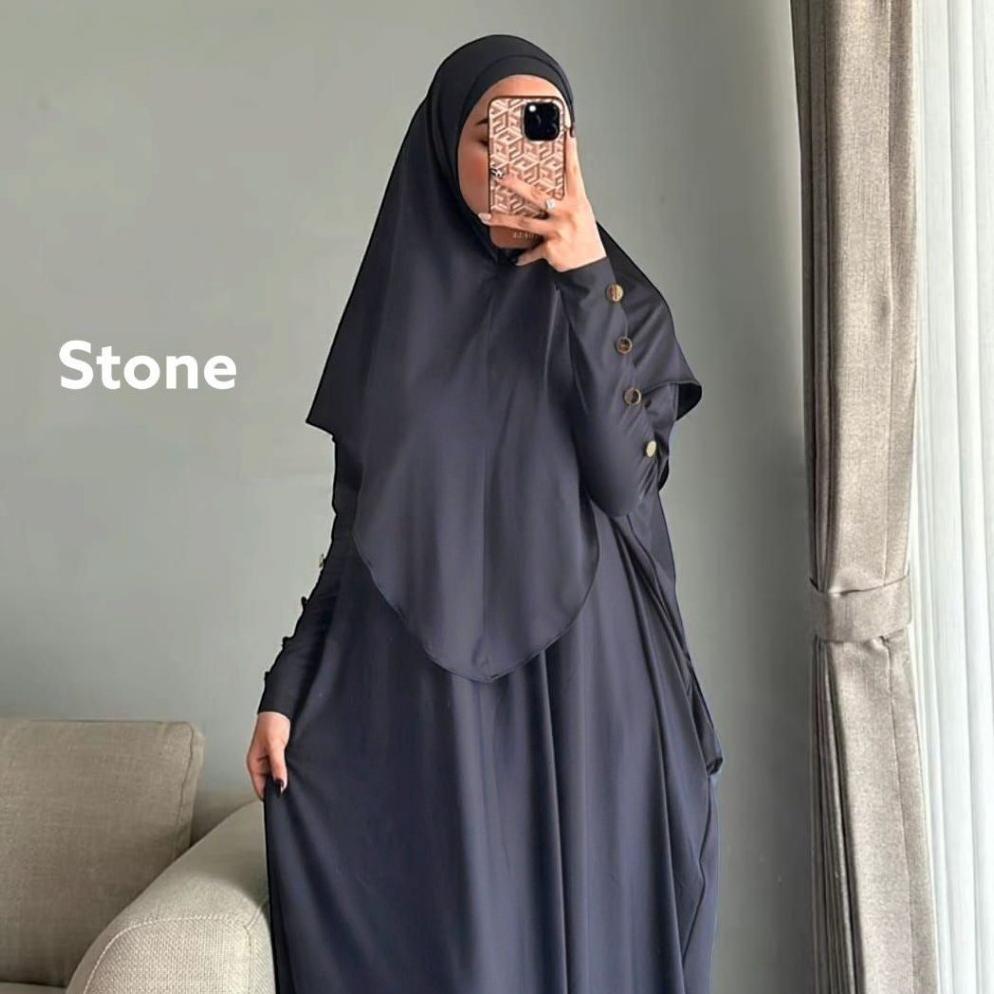 VALUE PACK GAMIS POLOS ABAYA INARA SET GAMIS POLOS FREE HIJAB BAHAN JERSEY PREMIUM GAMIS TEBAL JUMBO