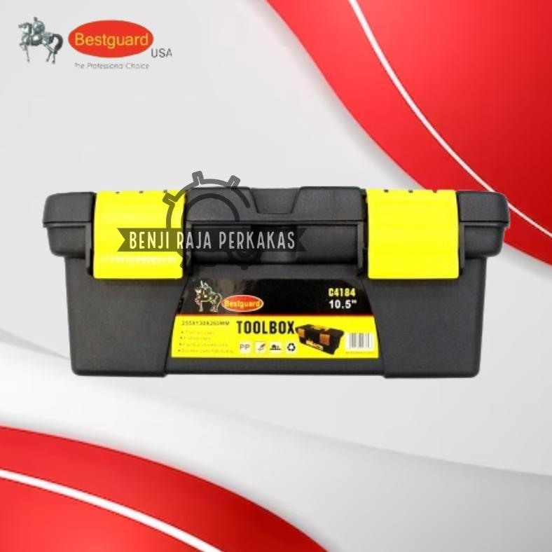 BEST SELLER TOOL BOX 10,5" INCH TOOLBOX MINI BESI DAN PLASTIK TOOLBAG BAG C4184 BESTGUARD