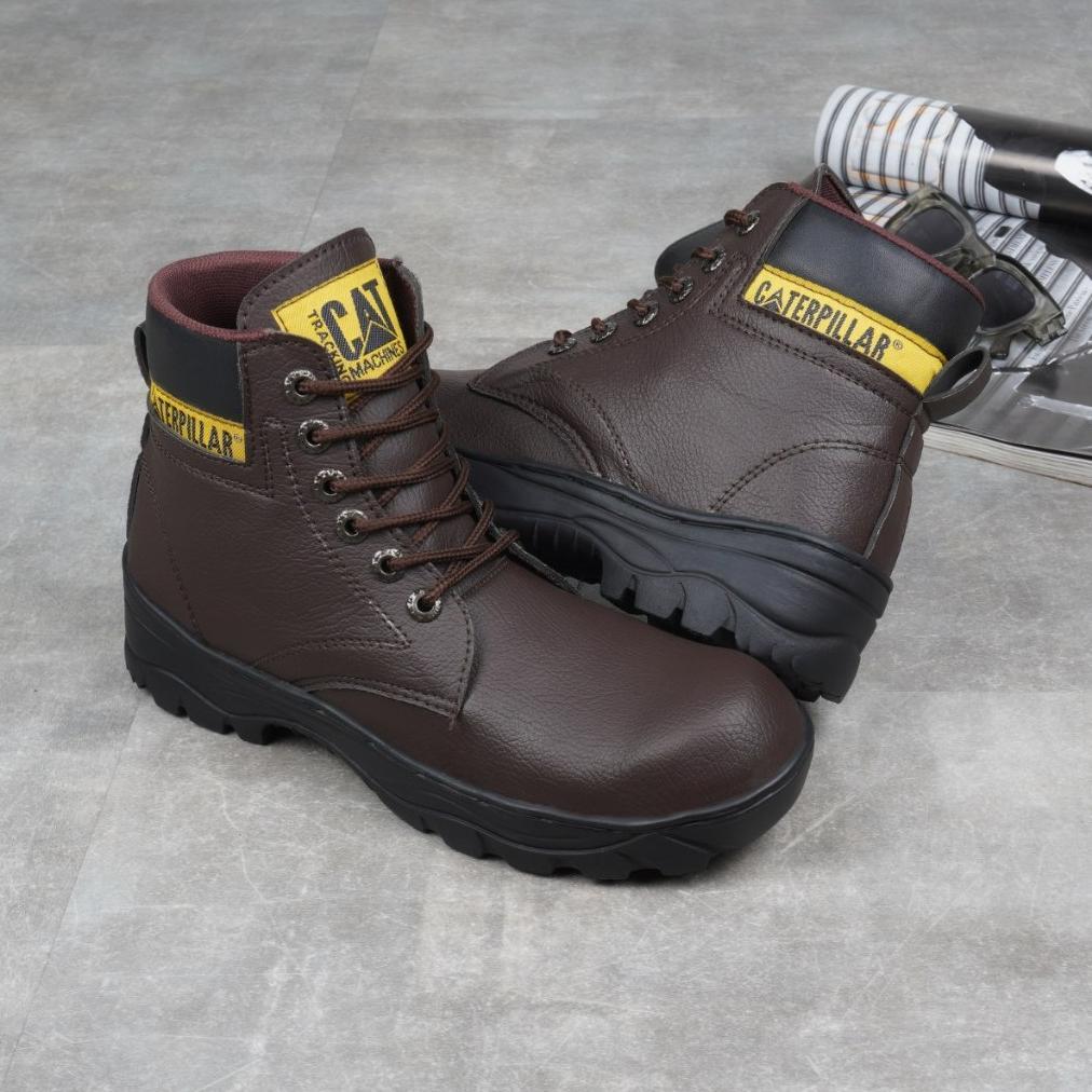 DISKON SEPATU SAFETY PRIA BOOT UJUNG BESI CAT SOPI SEPTI BOOTS PROYEK KERJA LAPANGAN SEFTY OUTDOOR T
