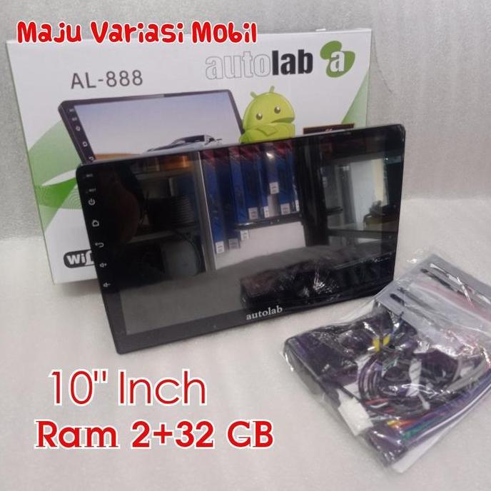Head Unit TV Andoid Autolab 10 Inch New Ram 2+32GB OS12 IPS Universal/TV/Android Mobil