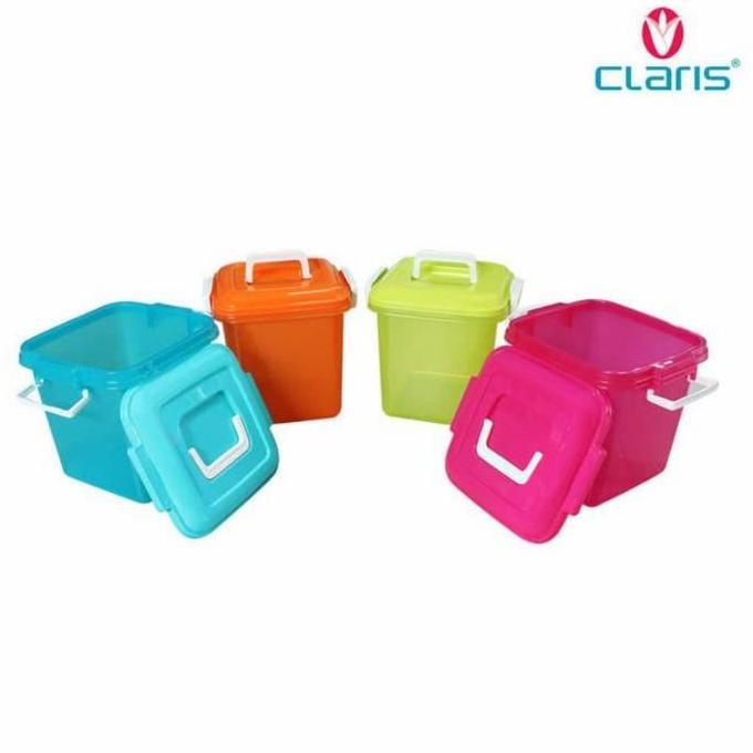 '' CONTAINER BOX PLASTIK CLARIS 1057 24 LITER DENGAN HANDLE Q-BIC BOX *