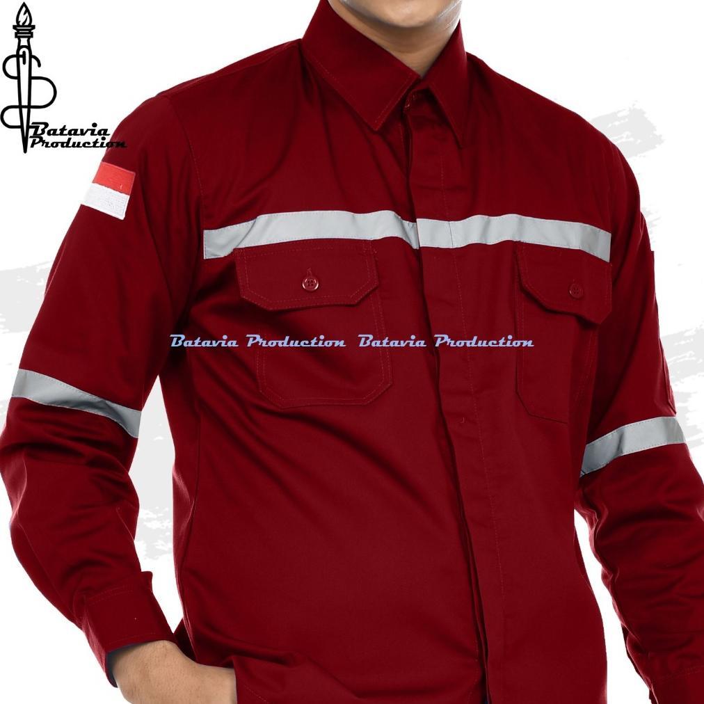 FREE ONGKIR WEARPACK SAFETY K3 PROYEK TAMBANG BAJU WERPAK KEMEJA SEFTI WERPACK SERAGAM KERJA LAPANGA