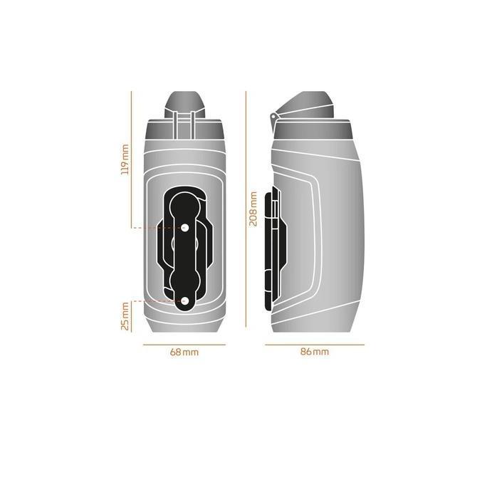 Botol Minum Sepeda - Fidlock Twist Bottle 590 + Bike Base - Clear