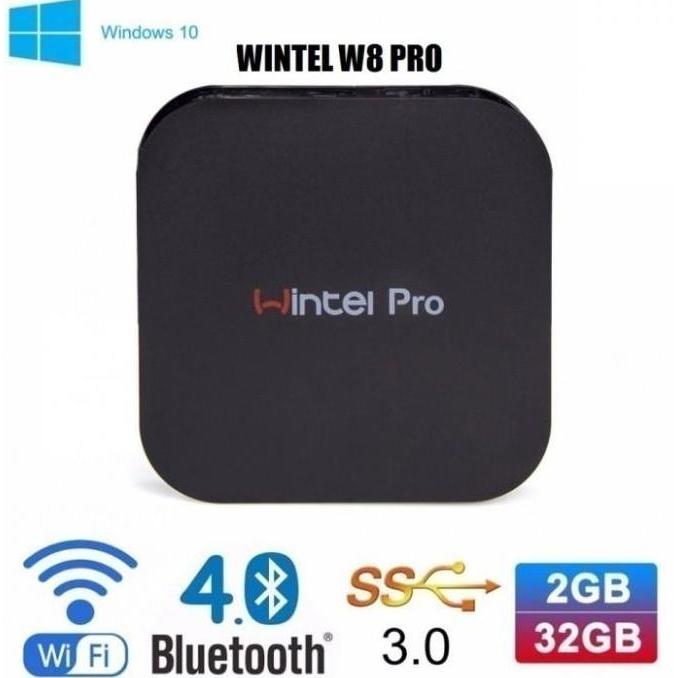Ready WINTEL W8 PRO Mini PC - Intel Atom x5-Z8350 - 2GB-32GB - Windows 10