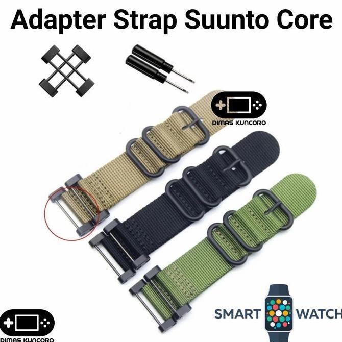 Adapter Strap Suunto Core Conector Penghubung Lugs Strap Zulu Nylon murah