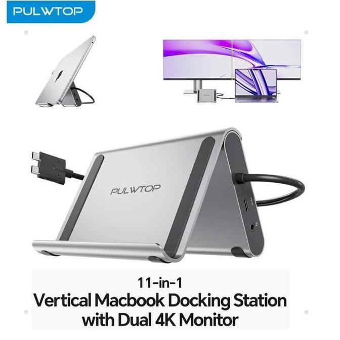 MANAZY PULWTOP BD239B DOCKING STATION DUAL MONITOR 4K@60Hz FOR MacBook Pro/Air M3 Pro/M4 DOCKING STA