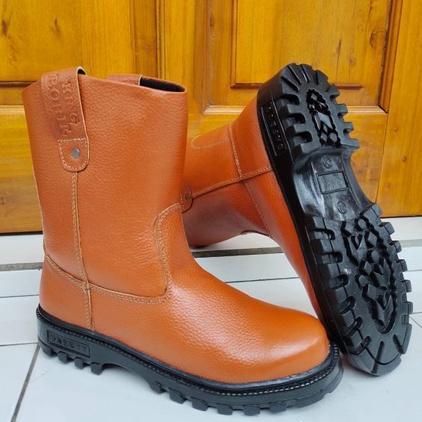 DISKON SEPATU SAFETY KULIT UJUNG BESI | SEPATU SAFETY KULIT ASLI ORIGINAL SEPATU SAFETY LODONG KULIT