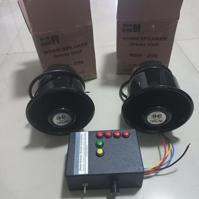 REWARLI KLAKSON 4 TOMBOL TELOLET BASURI DOBEL TOA Hitam 12 v