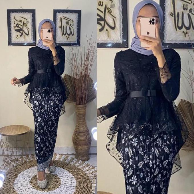 DV88 >> Kebaya modern dan elegan 2024 -  Baju kebaya setelan songket - Dress  kebaya songket wisuda 