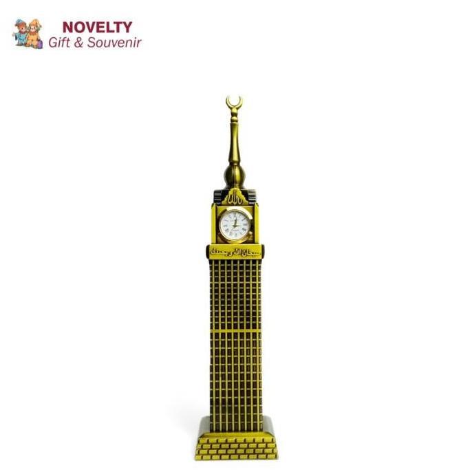 Pajangan miniatur jam Abraj Al Bait souvenir negara Arab Saudi