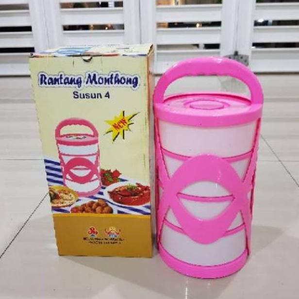 hot product rantang monthong susun 4 / rantang susun / rantang plastik / rantang susun piknik / rant