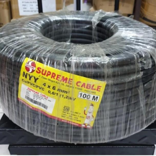 Promo Supreme NYY Kabel Kawat Tembaga 4x6mm Per Meter Diskon