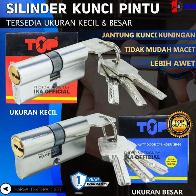 Terlaris - Isi silinder kunci pintu besar kecil computer  key / silinder kunci pintu aldron besar  3