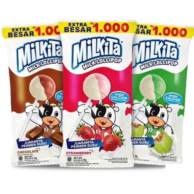 Milkita Lolipop Hanger Renceng Isi 30 Pcs Candy Permen