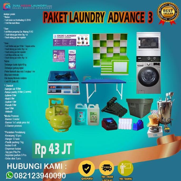 TERMURAH - paket usaha laundry kiloan hemat