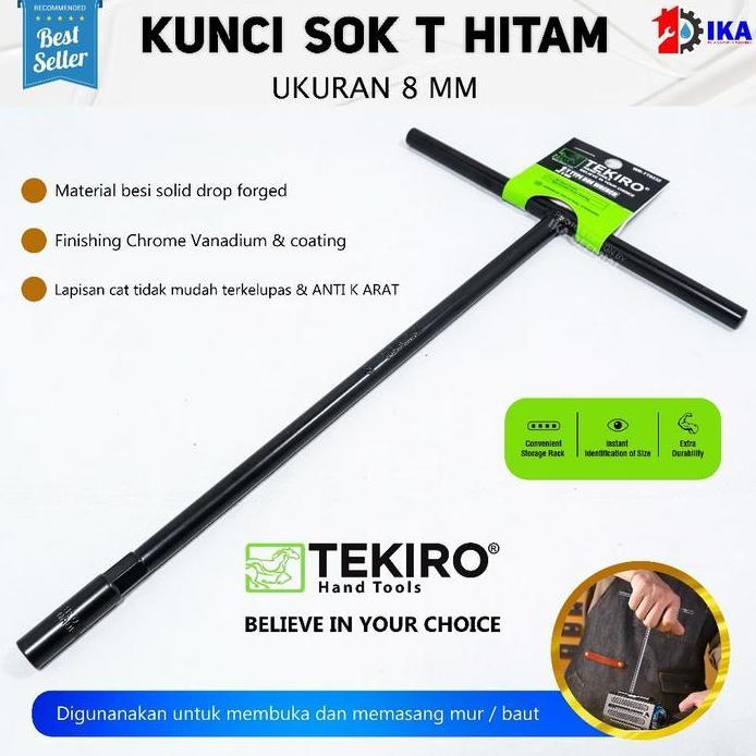Terlaris - Tekiro Kunci Sok Sock Shock T - Kunci T Tekiro Pilih Ukuran 8 10 12 14 mm Tekiro Kunci so